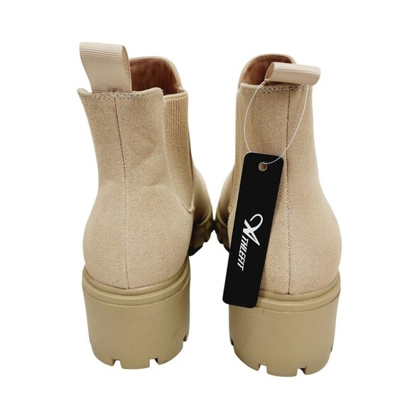 Tan Chunky Heel Chelsea Boots By Mataetti Size 9 For Women - Picture 4 of 15